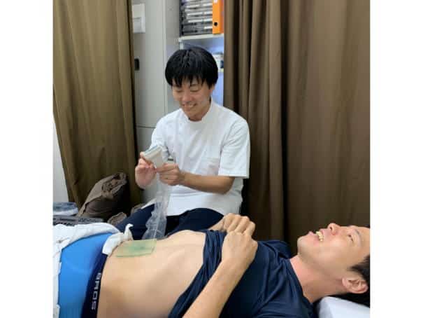【葛飾区金町のやぎはし整体院】腹直筋離開の超音波エコー検査