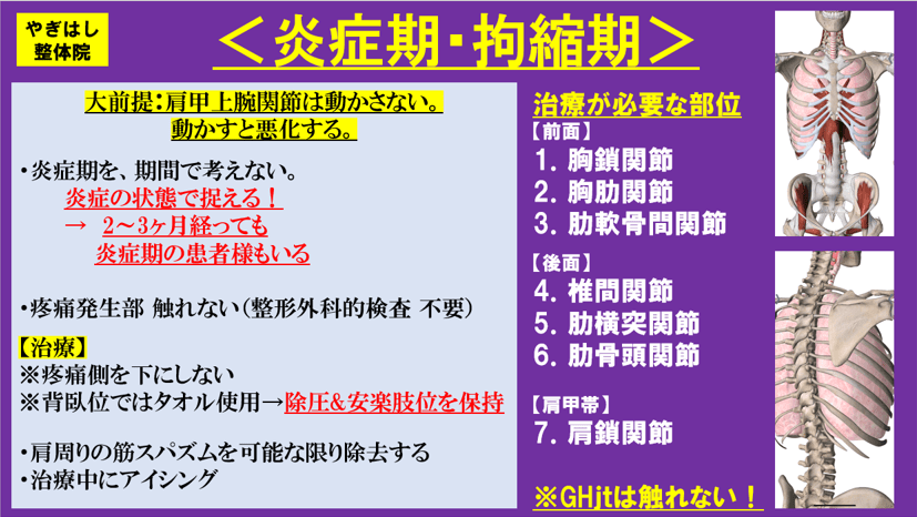 炎症期・拘縮期