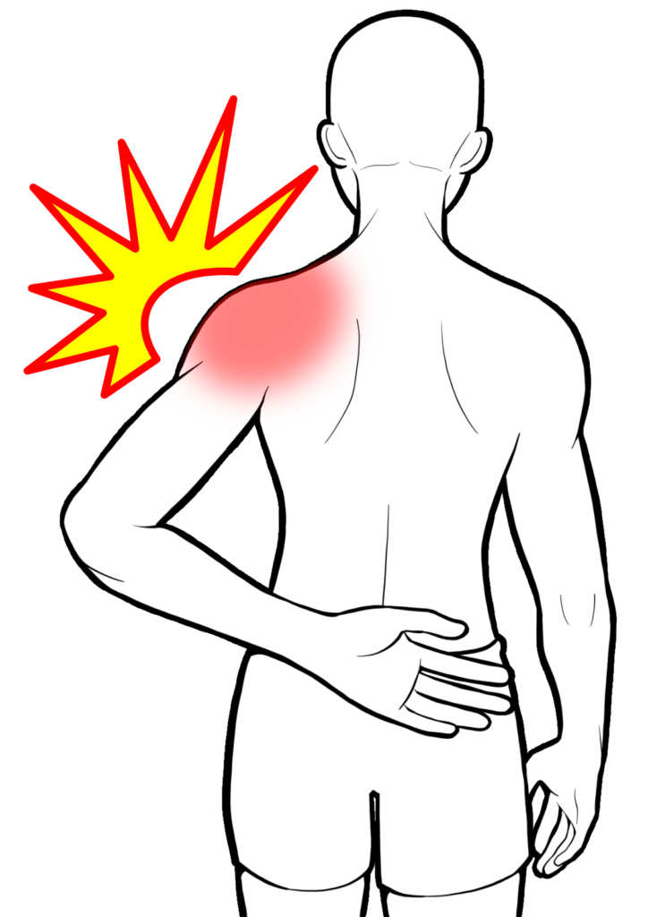 結帯動作で肩が痛い