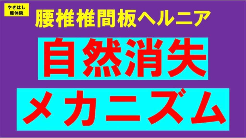 ヘルニアの自然諸滅